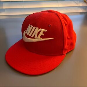 Red Nike snapback hat